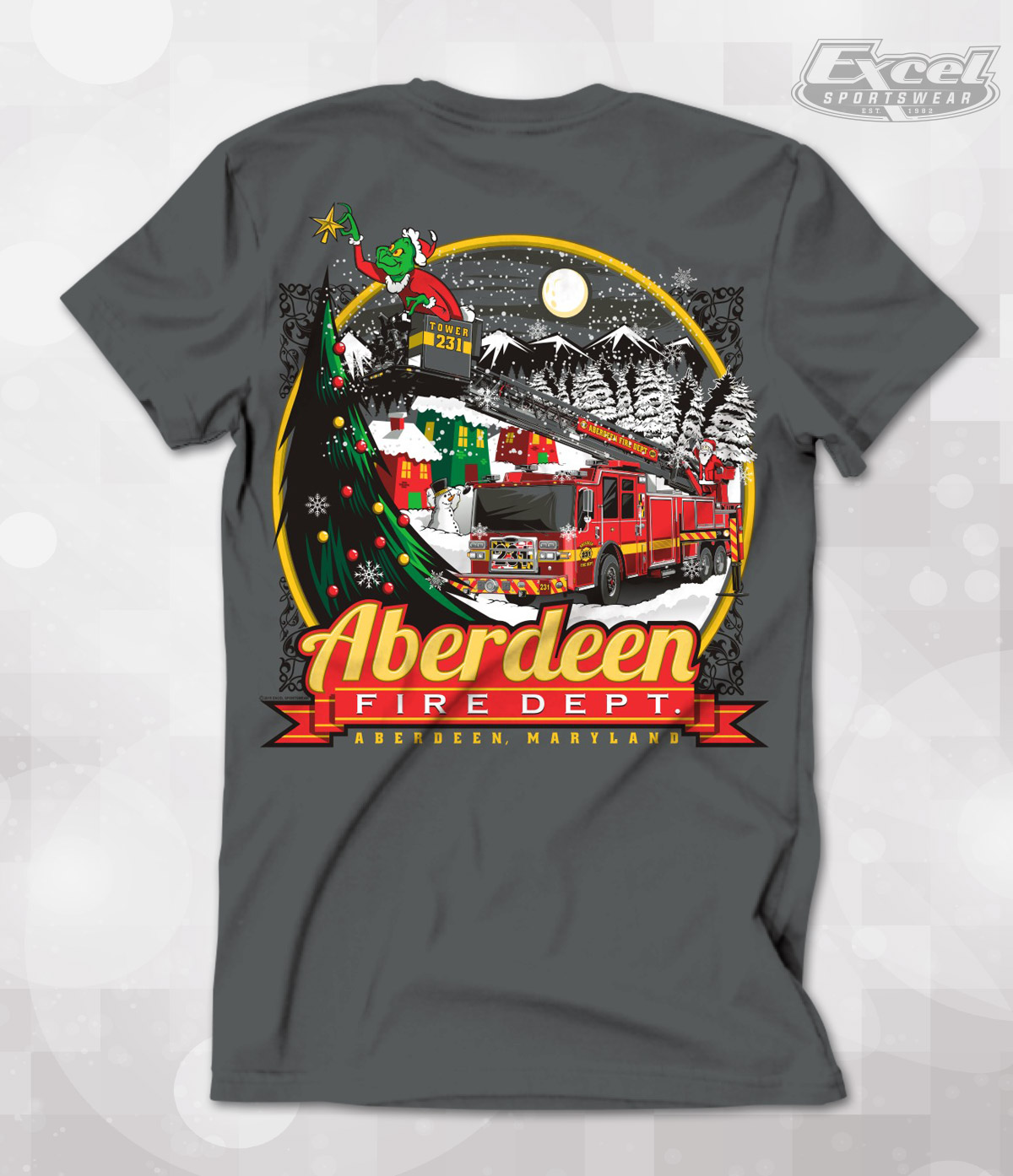 Excel Sportswear Design of the Week Aberdeen Fire Department