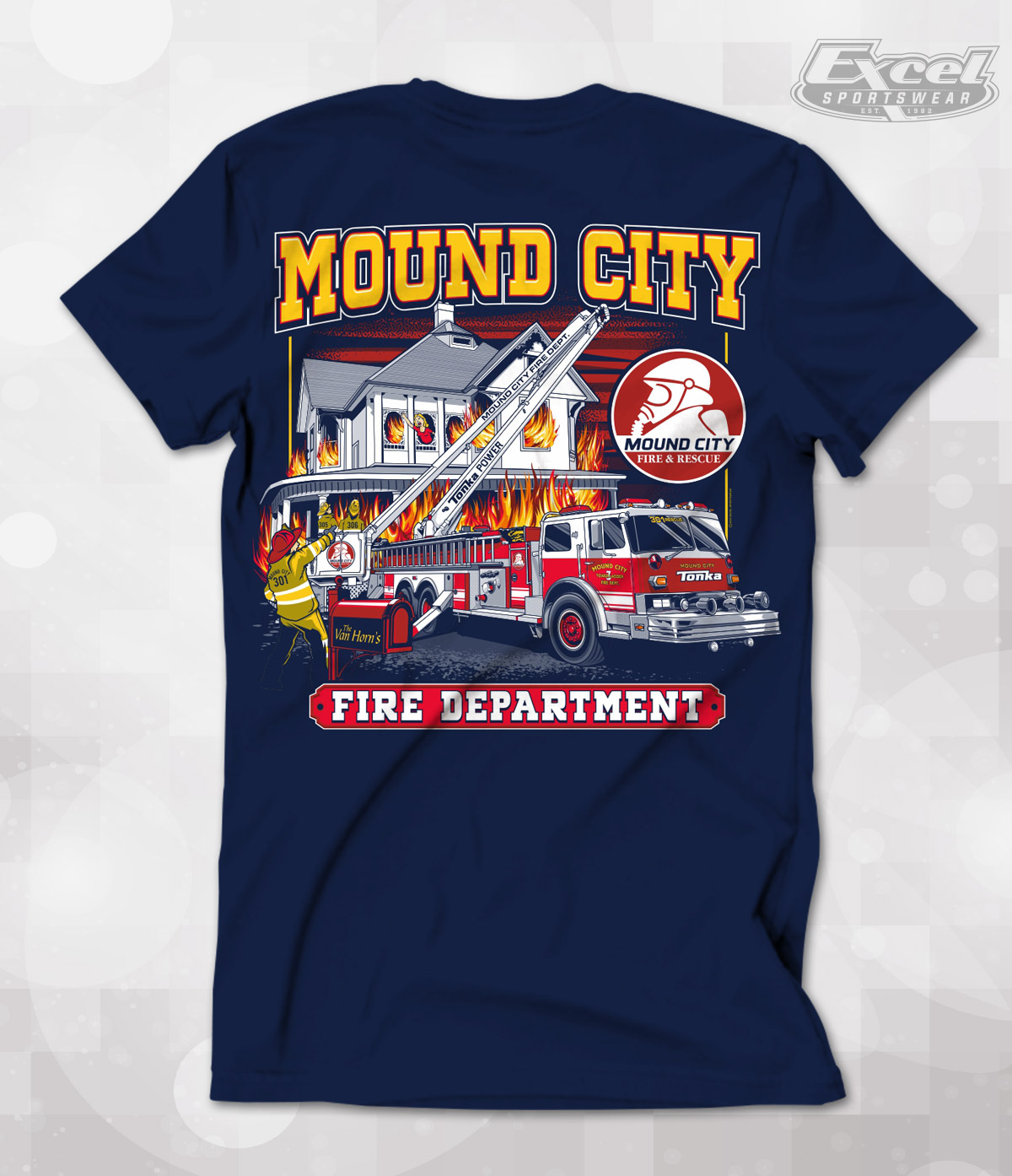Excel Sportswear Design of the Week Mound City Fire Department