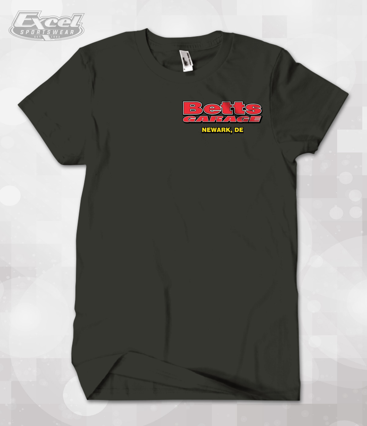 Excel Sportswear Design of the Betts Garage