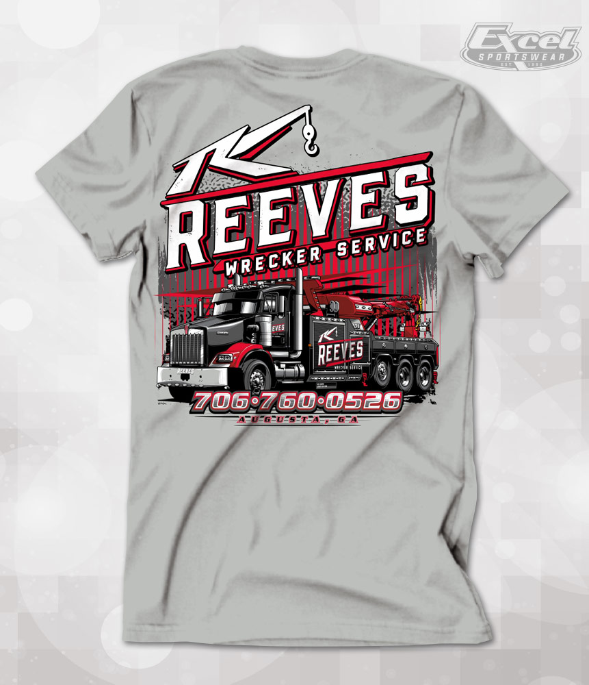Excel Sportswear Custom Designed Towing Apparel Reeves Wrecker Services