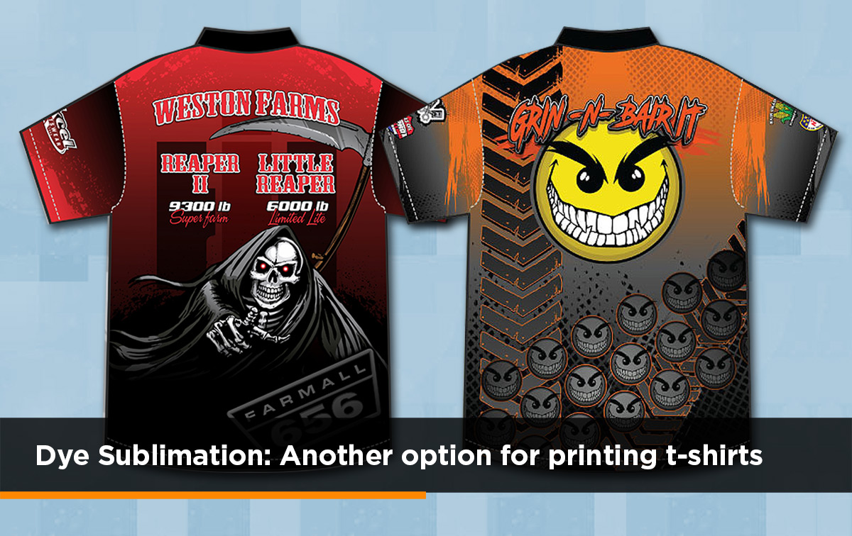 Dye Sublimation: Another option for printing t-shirts