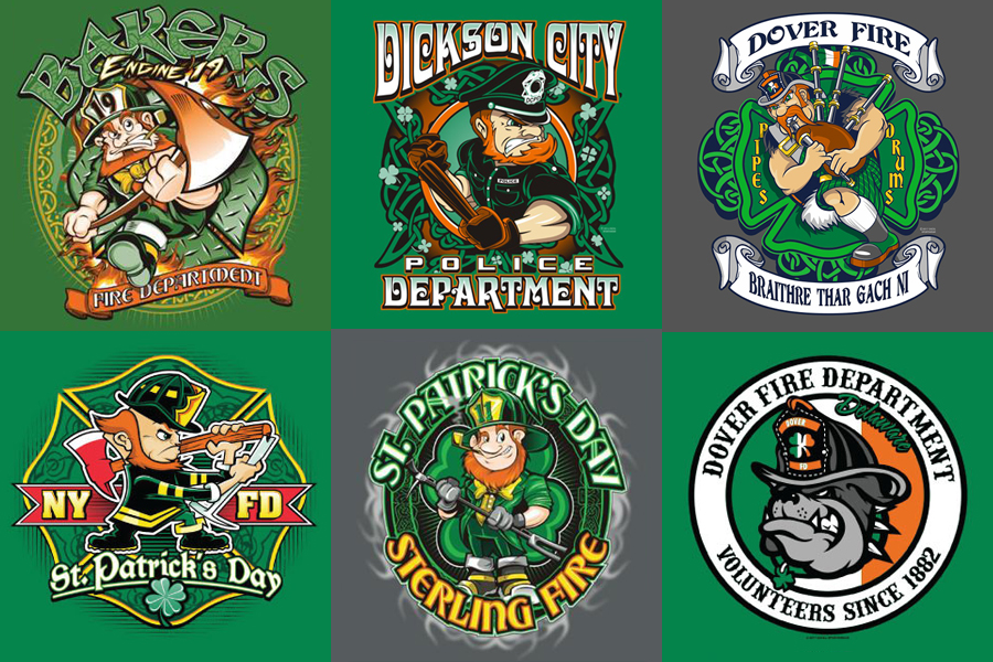 St. Patrick's Day Design Examples from Excel Sportswear