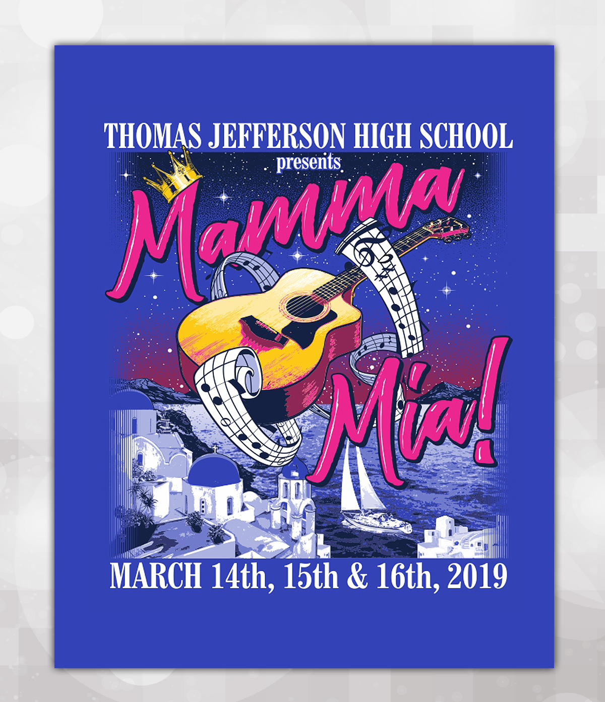 Excel Sportswear Design of the Week Thomas Jefferson High School's Mamma Mia!