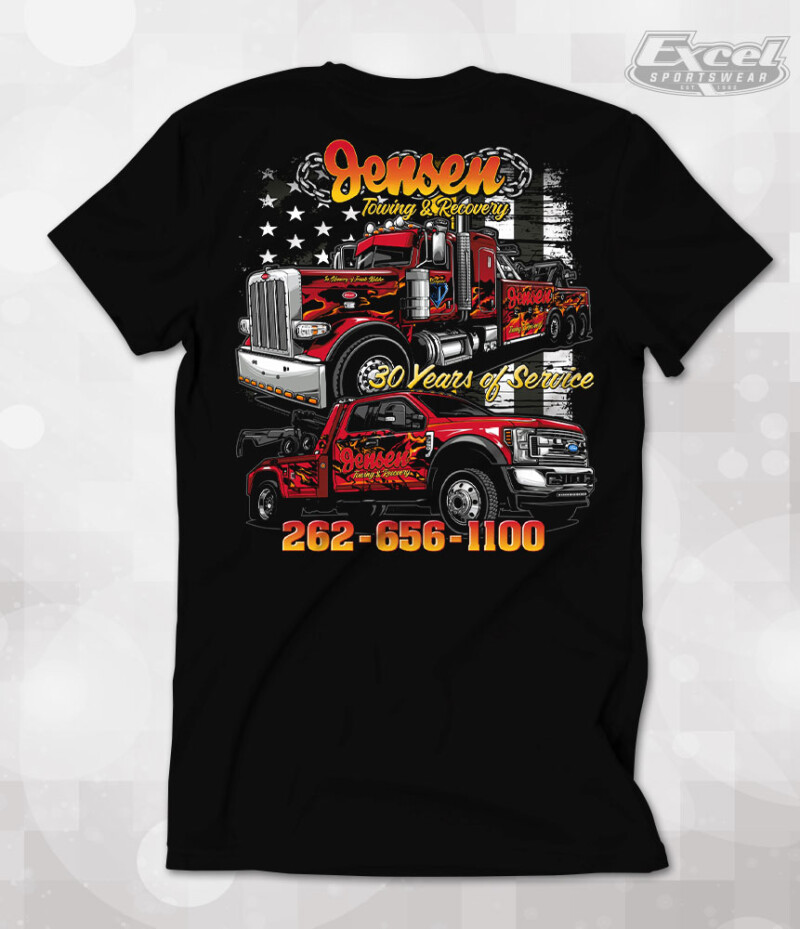 Excel Sportswear Towing Designs