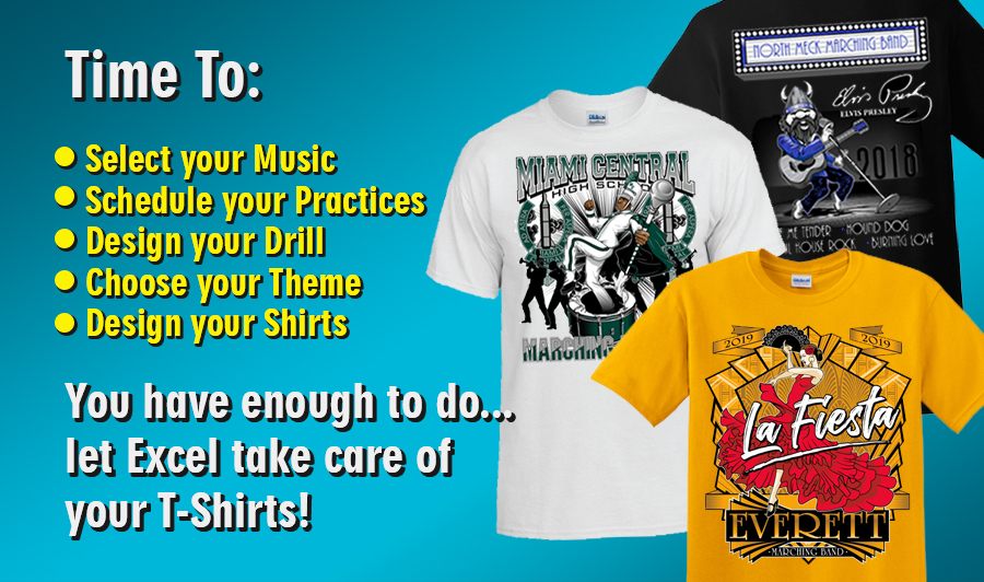 Excel Band Camp Tees - Time to Order