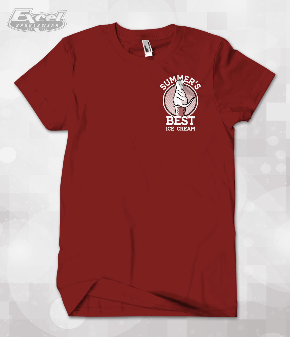 Excel Sportswear's Design of the week Summer's Best Ice Cream