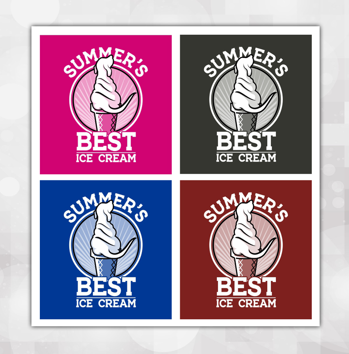 Excel Sportswear's Design of the week Summer's Best Ice Cream