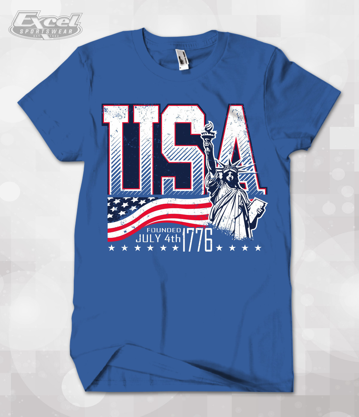 Excel Sportswear's Design of the week Patriot Series | Liberty Founded 1776