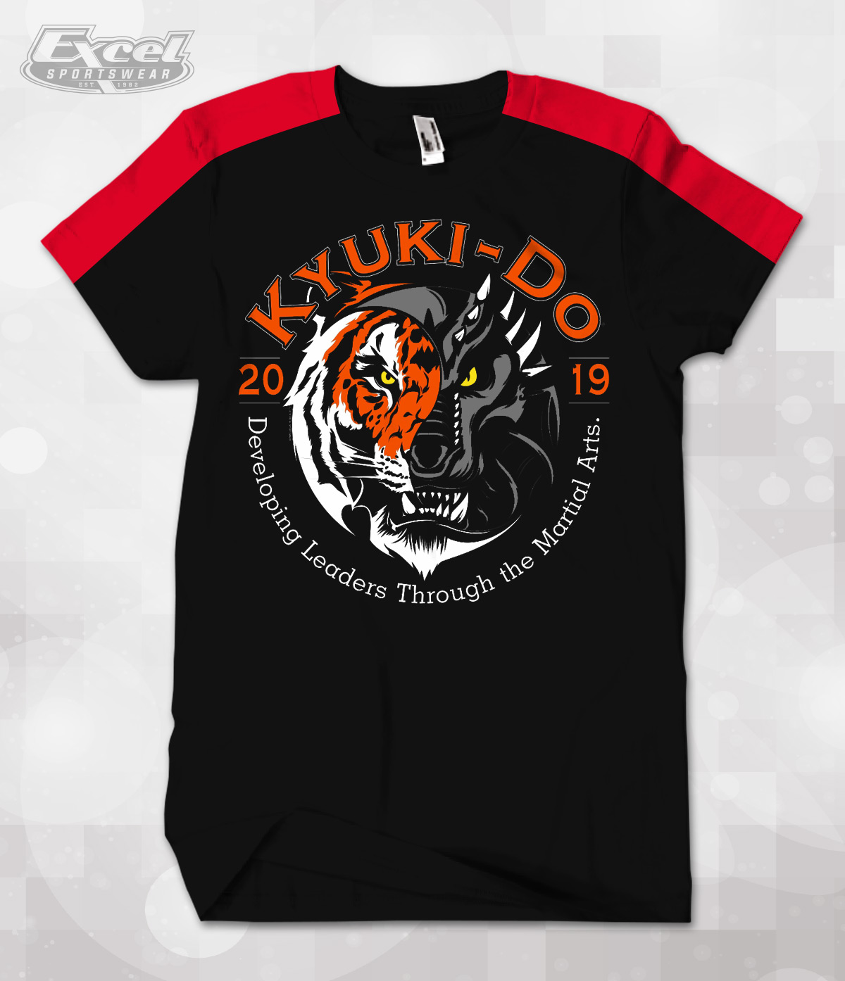 Excel Sportswear's Design of the week Kyuki-Do Martial Arts of Lake in the Hills