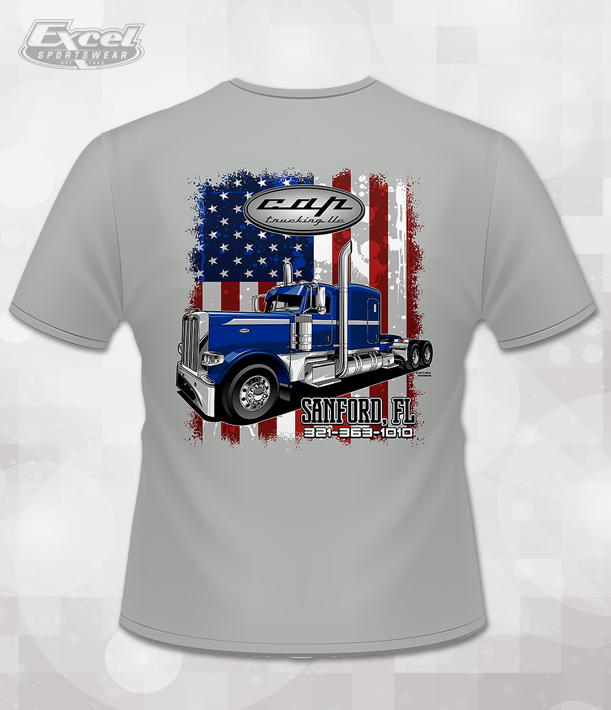 Excel Sportswear's Design of the week CAP Trucking LLC