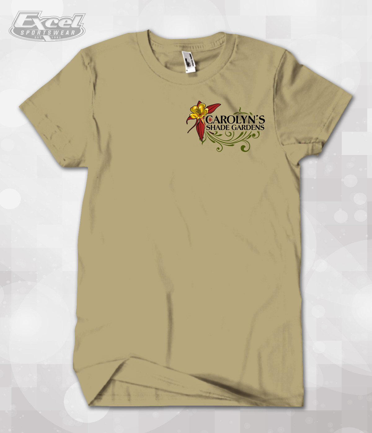 Excel Sportswear's Design of the week Carolyn's Shade Gardens
